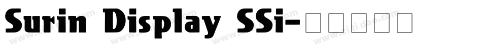 Surin Display SSi字体转换